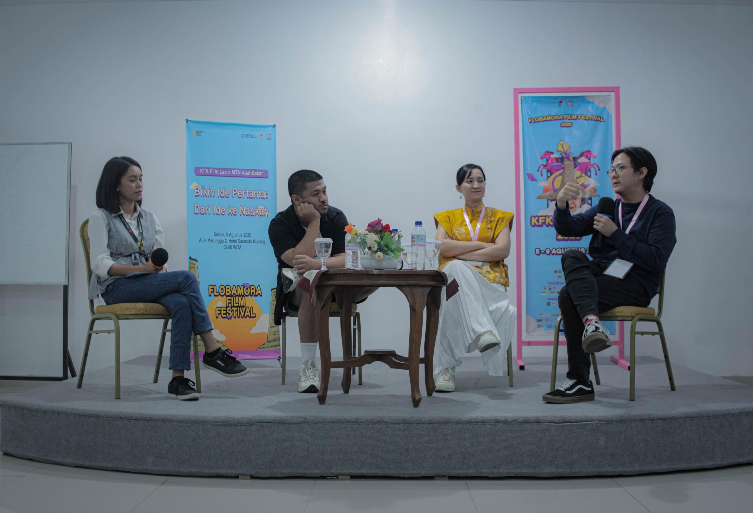 FLOBAMORA FILM FESTIVAL 2025 : 120 PESERTA RAMAIKAN TALKSHOW KFK FILM LAB x MTN ASAHBAKAT “BIKIN FILM PERTAMA DARI IDE KE NASKAH”